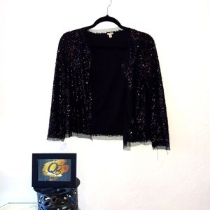 Xsmall  J.Crew Short Long Sleeves Sequence Formal  Cardigan